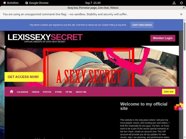Account For Lexissexysecret.modelcentro.com