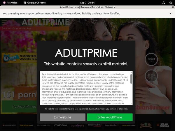 Adultprime.com Passwords Accounts