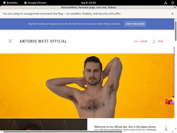Antoniowestofficial.com Pricing