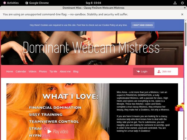 Dominant Miss - Classy FinDom Webcam Mistress ??? ??