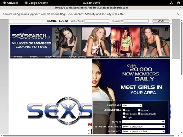 Free Account Sex Search