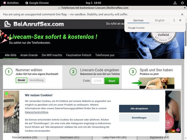 Free Bei Anruf Sex Account