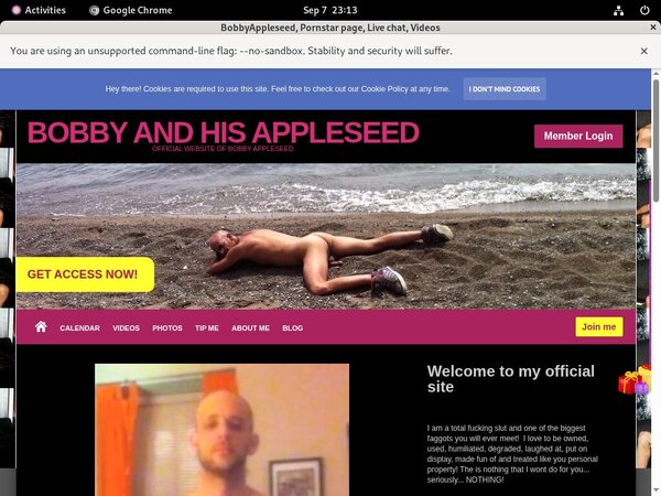 Free BobbyAppleseed Porn Accounts