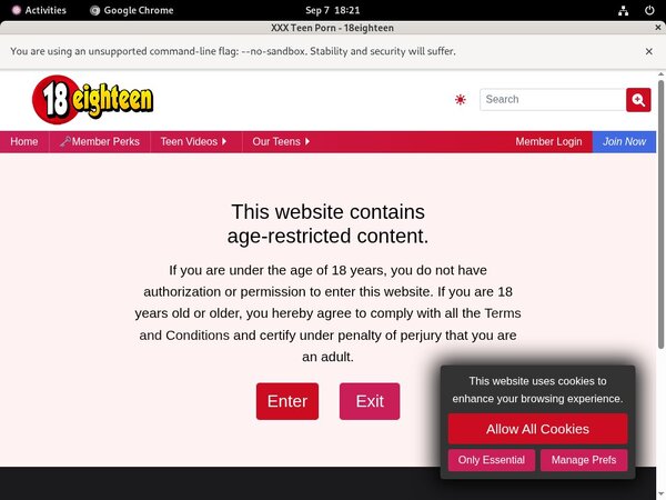 Free Login 18eighteen