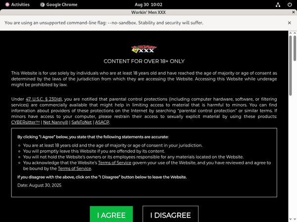 Free Workin Men XXX Subscription