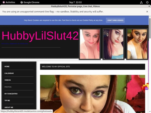 Hubbylilslut420.modelcentro.com Online Video