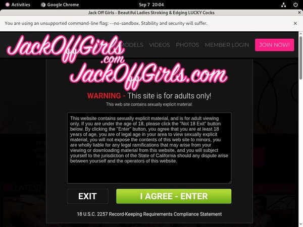 Jack Off Girls Limited Promotion