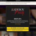 Ladyboy Pussy Login Details