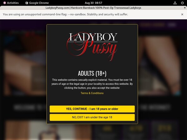 Ladyboypussy.com Trial Free