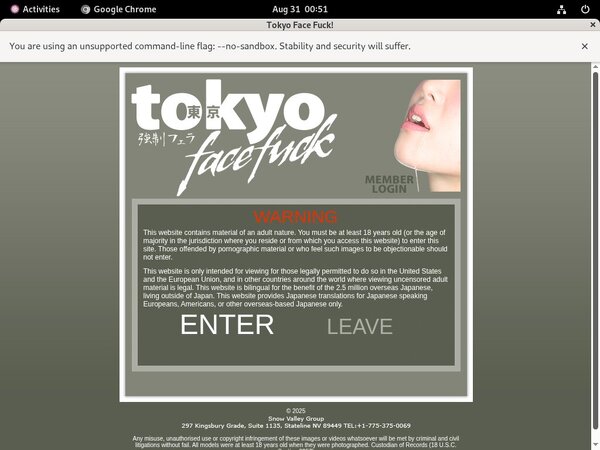 Limited Tokyofacefuck Discount Deal