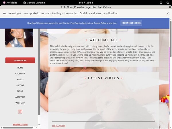 Login LolaShine