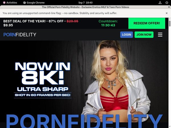 Pornfidelity Discount (SAVE 70%)