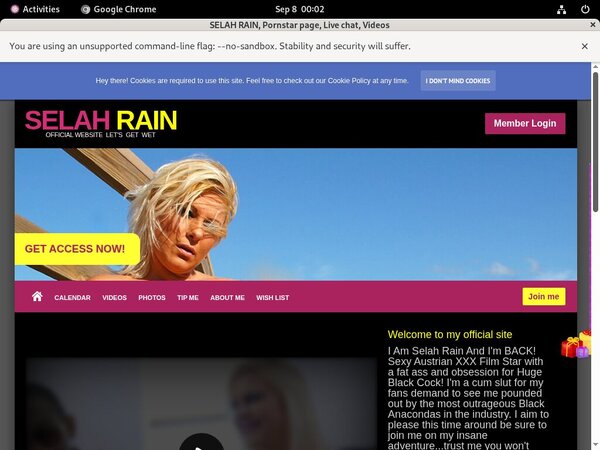 SELAH RAIN Free Sign Up