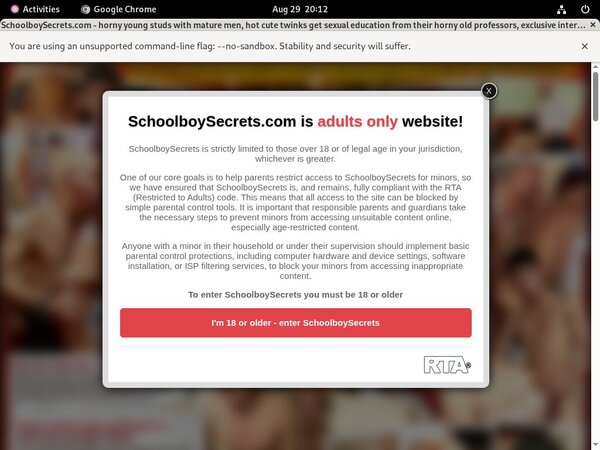 Schoolboy Secrets Premium Account Login
