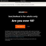 Sexlikereal Password Site