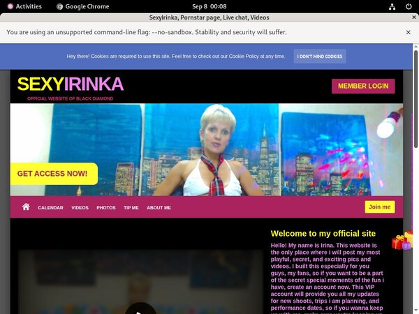 Sexyirinka.modelcentro.com Password Details