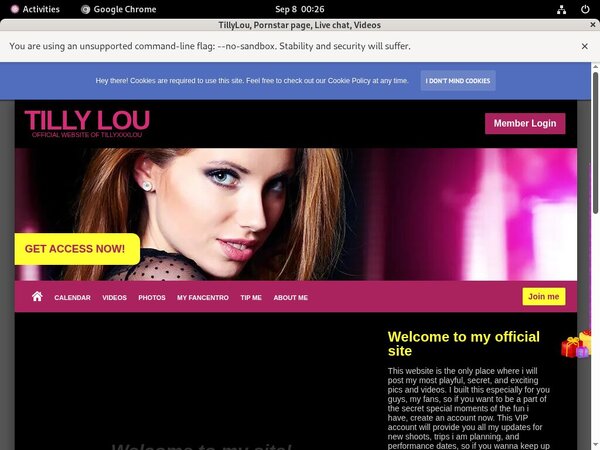 Tillyxxxlou.modelcentro.com Free Trial Special