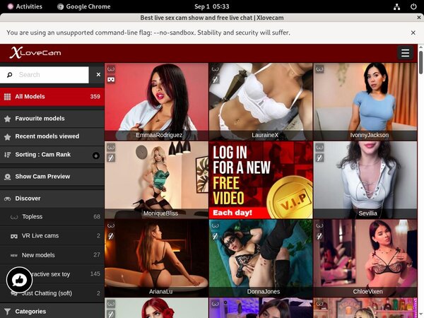 X Love Cam Premium Accounts