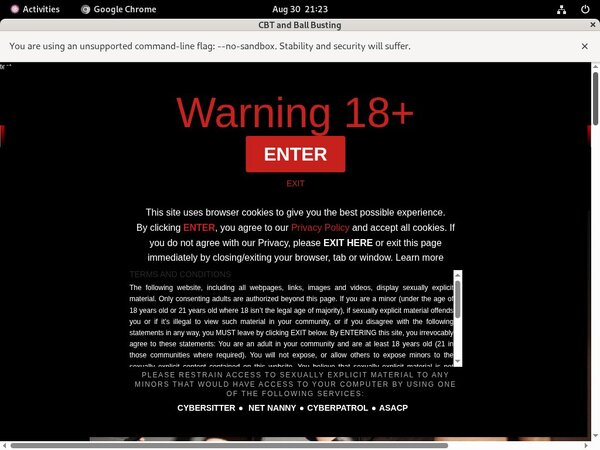 Username And Password For Cbtandballbusting.com